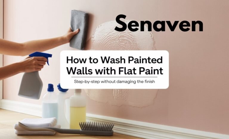 how to wash painted walls with flat paint