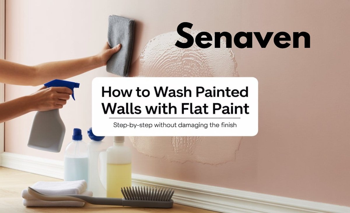 how to wash painted walls with flat paint