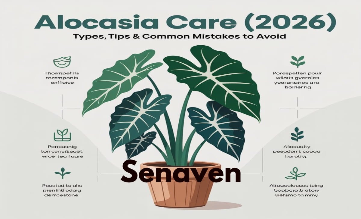 Alocasia plants collection showing Polly, Frydek, and Black Velvet varieties in a modern indoor home setting