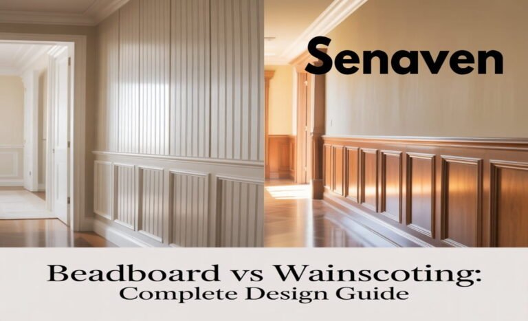 Modern beadboard wall paneling in a bright interior living room with clean, minimalist home design