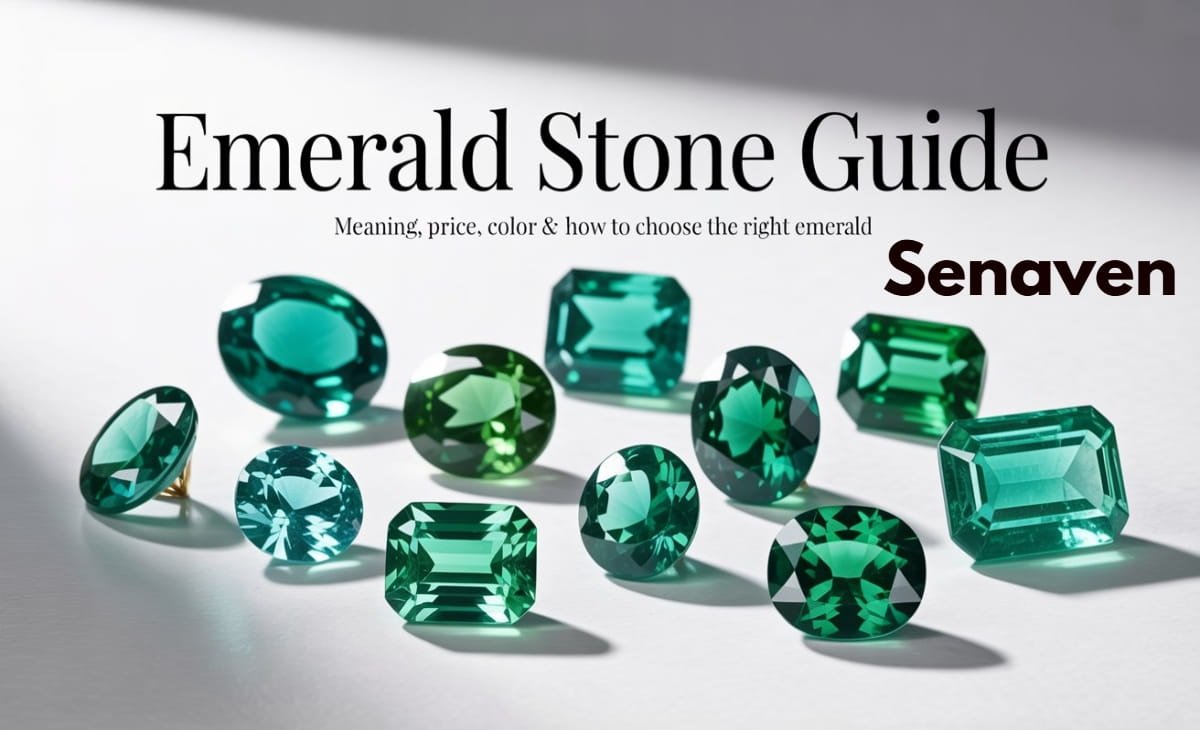 Natural emerald gemstone showing deep green color and inclusions