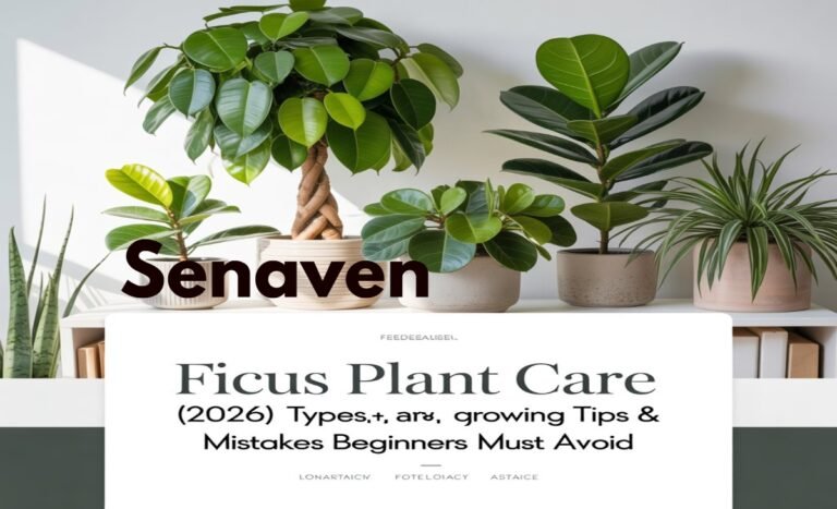 Ficus plant placed indoors near a bright window with healthy green leaves